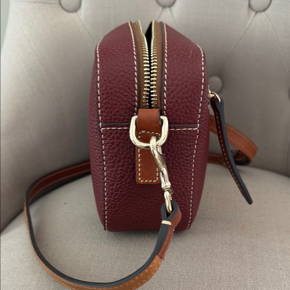 Dooney & Bourke Burgundy Crossbody Bag - Picture 6 of 8